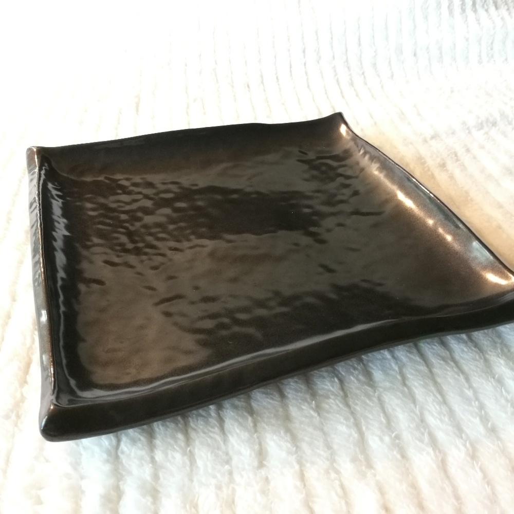 Japanese 9" Square Ceramic Sushi Sashami Dish Plat